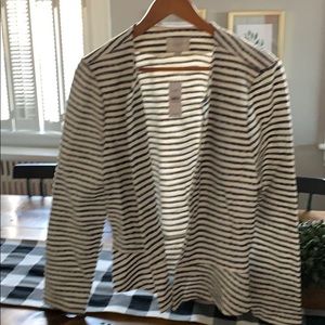 NWT peplum striped jacket